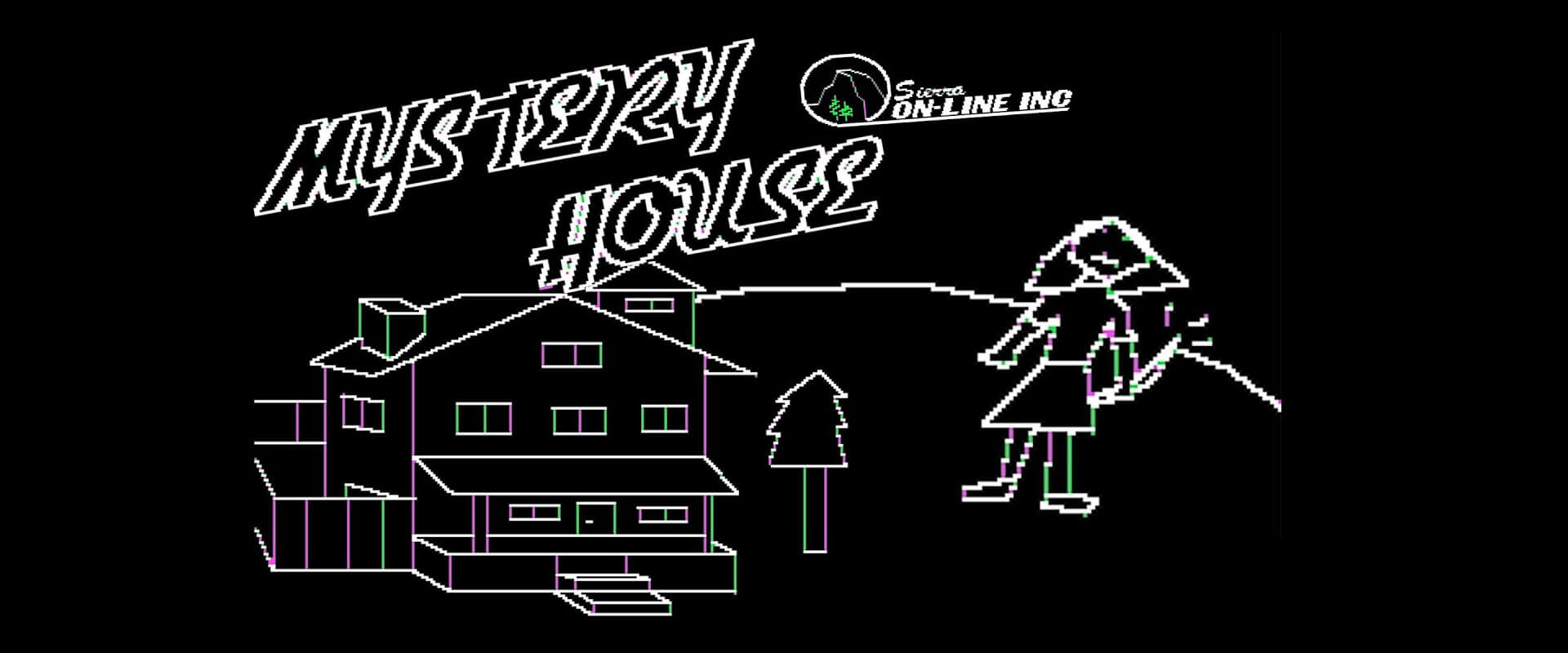 Первая графическая игра Mystery House