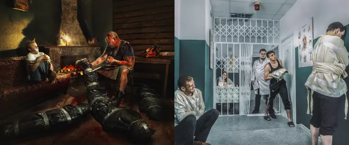 Перфомансы Техасская резня бензопилой и Палата 666 от Авантюры Перфомансы Техасская резня бензопилой и Палата 666 в Екатеринбурге от Авантюры