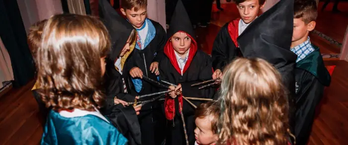 Тематика Гарри Поттера на выездном квесте. Выездные квесты для детей
