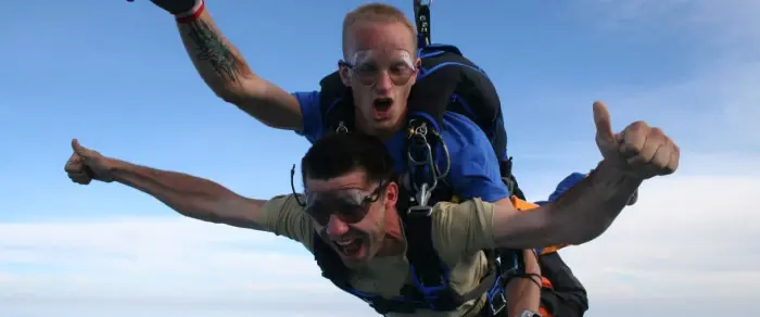 Прыжок с парашютом | Необычные подарки на Новый год